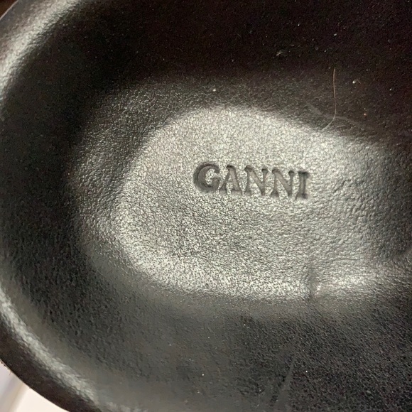 T1 Ganni Recycled Rubber Soles Suede top Knot Sandals - Picture 2 of 15